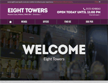 Tablet Screenshot of eighttowerspub.co.uk